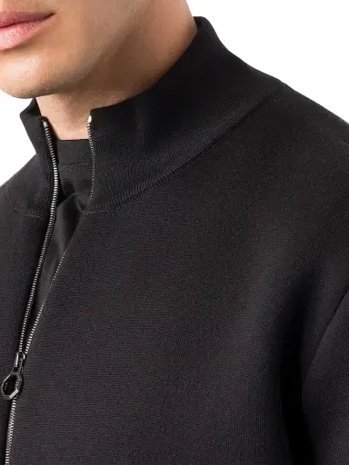 Stefano Ricci Men's Luxurious Full Zip Sweater - Black - Size 50 | Thumbnail 6 Stefano Ricci Men's Luxurious Full Zip Sweater - Black - Size 50 | Thumbnail 6