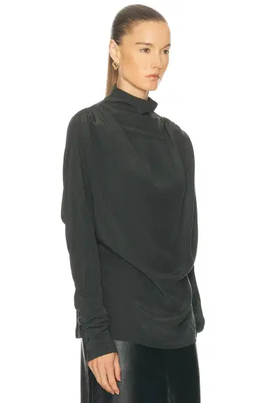 EAVES Saeunn Drape Neck Blouse | Thumbnail 2