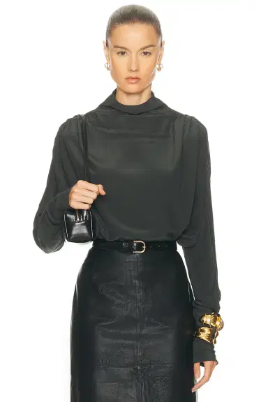 EAVES Saeunn Drape Neck Blouse | Thumbnail 1