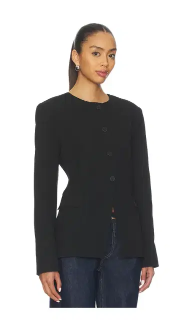 EAVES Keki Collarless Blazer | Thumbnail 2