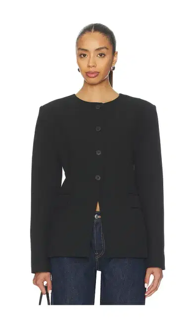 EAVES Keki Collarless Blazer | Thumbnail 1