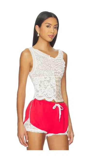 Yuhan Wang Patchwork Lace Tank Top | Thumbnail 2