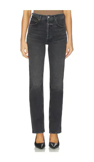 AGOLDE 90s Pinch Waist High Rise Long Straight Jeans | Thumbnail 1