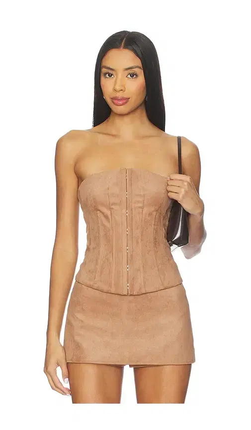 Jolie Faux Suede Top