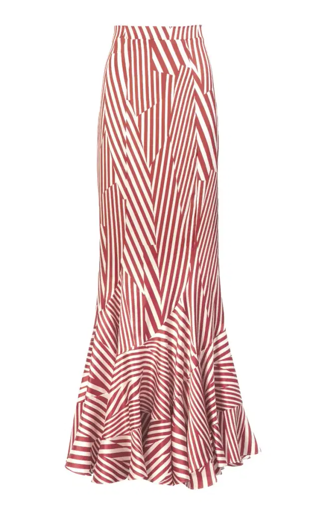 Florina Stretch-Silk Maxi Skirt