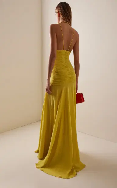 Silvia Tcherassi Sana Ruched Silk-Blend Maxi Dress | Thumbnail 8 Silvia Tcherassi Sana Ruched Silk-Blend Maxi Dress | Thumbnail 8