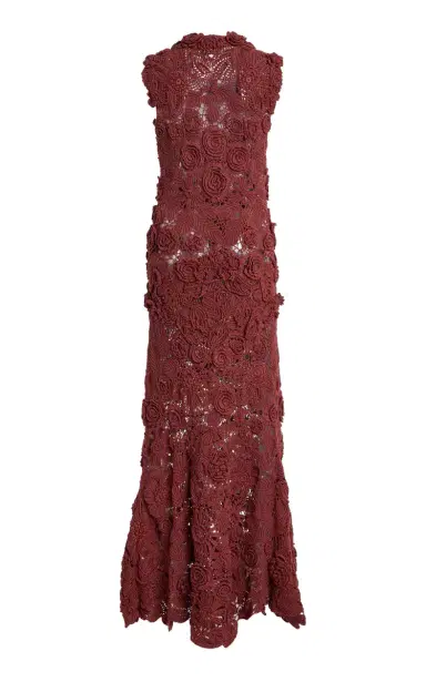 Ulla Johnson Anita Crocheted Cotton Silk Maxi Dress | Thumbnail 2