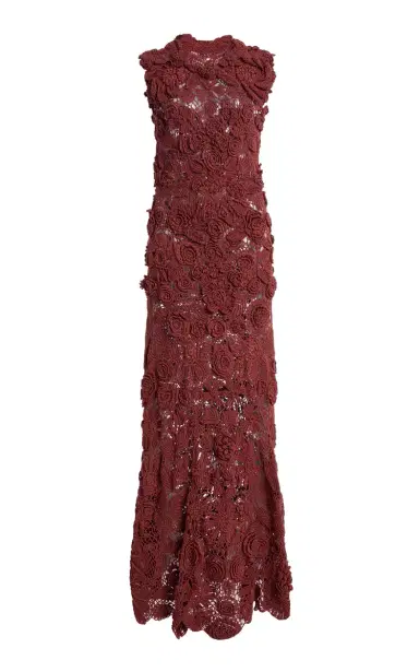 Ulla Johnson Anita Crocheted Cotton Silk Maxi Dress | Thumbnail 1