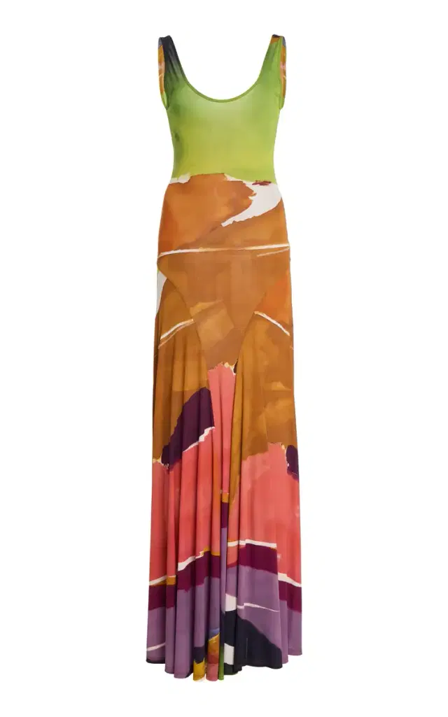 Ulla Johnson Malie Printed Jersey Maxi Dress