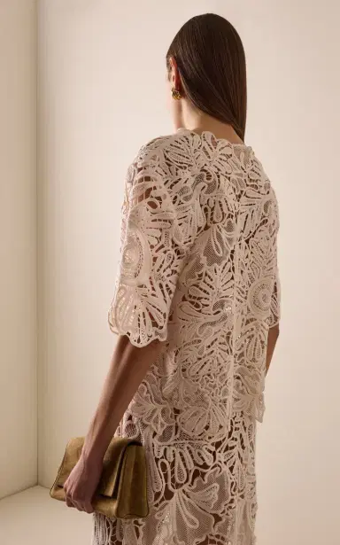 Ulla Johnson Dua Lace Silk Top | Thumbnail 4 Ulla Johnson Dua Lace Silk Top | Thumbnail 4
