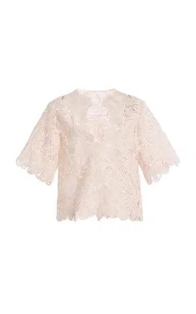 Ulla Johnson Dua Lace Silk Top | Thumbnail 1 Ulla Johnson Dua Lace Silk Top | Thumbnail 1