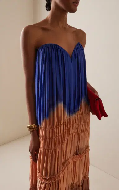Ulla Johnson Veil Strapless Silk Gown | Thumbnail 3 Ulla Johnson Veil Strapless Silk Gown | Thumbnail 3