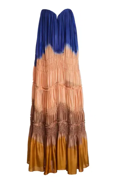 Ulla Johnson Veil Strapless Silk Gown | Thumbnail 8 Ulla Johnson Veil Strapless Silk Gown | Thumbnail 8