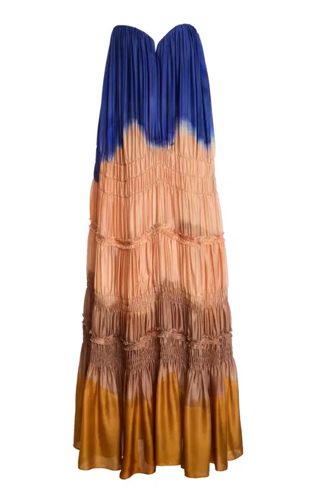Ulla Johnson Veil Strapless Silk Gown