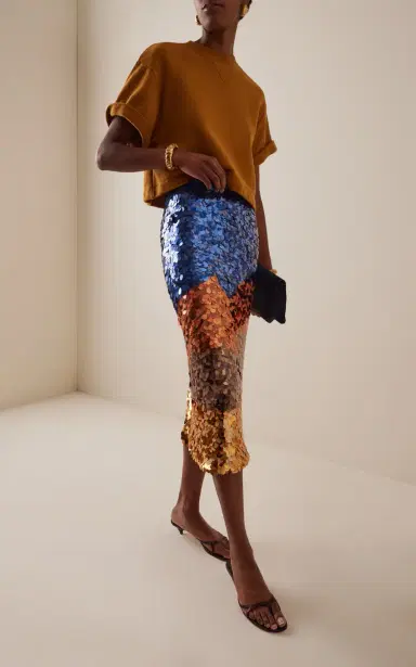 Ulla Johnson Matilde Sequined Midi Skirt | Thumbnail 2 Ulla Johnson Matilde Sequined Midi Skirt | Thumbnail 2