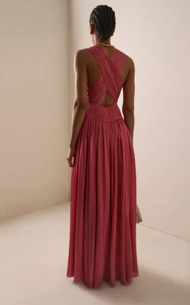 Ulla Johnson Boheme Pleated Silk Gown | Thumbnail 4