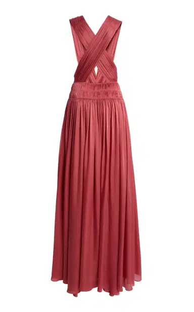 Ulla Johnson Boheme Pleated Silk Gown | Thumbnail 5