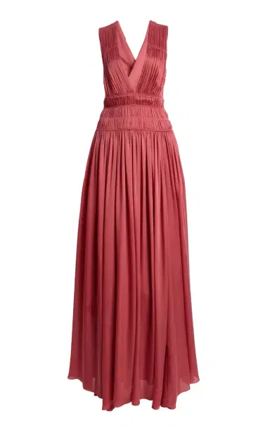 Ulla Johnson Boheme Pleated Silk Gown | Thumbnail 9