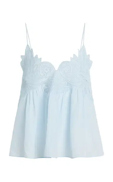 Ulla Johnson Rosie Lace-Appliquéd Silk Top | Thumbnail 4