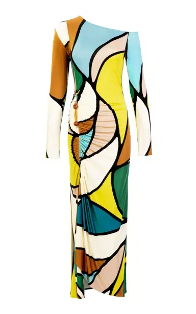 Silvia Tcherassi Ilania Ruched Jersey Midi Dress | Thumbnail 1