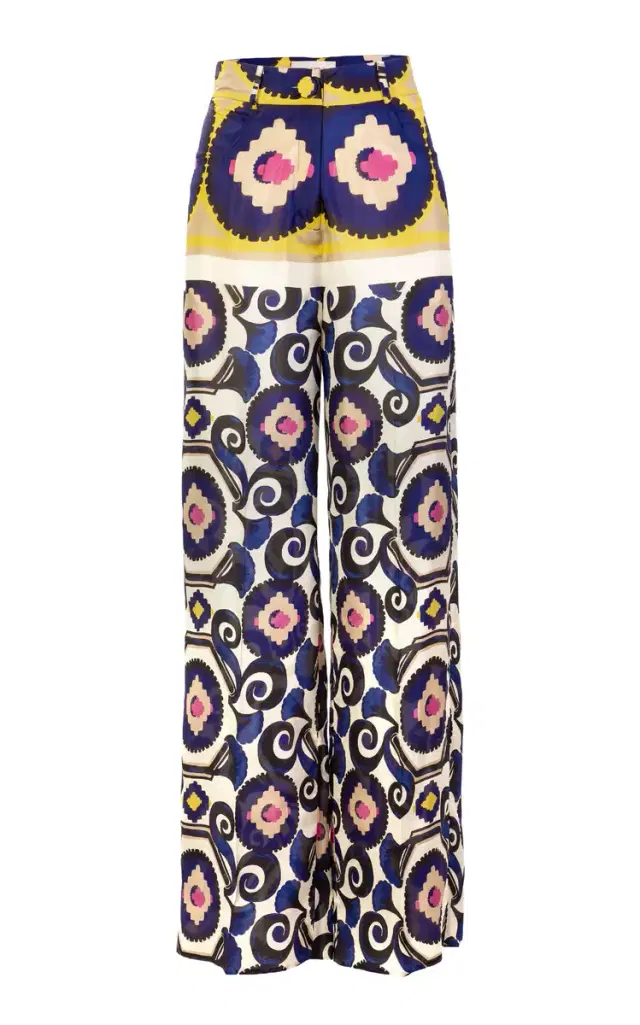 Emine Silk Wide-Leg Pants