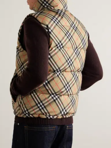 Burberry Slim-Fit Reversible Quilted Checked Down Gilet - Men | Thumbnail 3 Burberry Slim-Fit Reversible Quilted Checked Down Gilet - Men | Thumbnail 3