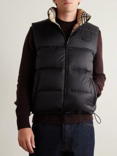 Burberry Slim-Fit Reversible Quilted Checked Down Gilet - Men | Thumbnail 5 Burberry Slim-Fit Reversible Quilted Checked Down Gilet - Men | Thumbnail 5