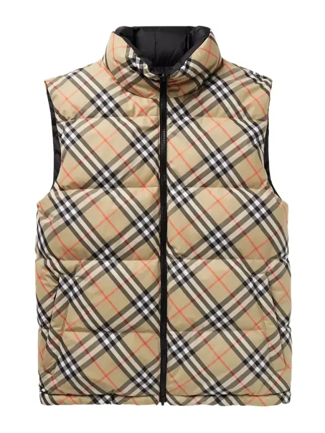 Burberry Slim-Fit Reversible Quilted Checked Down Gilet - Men