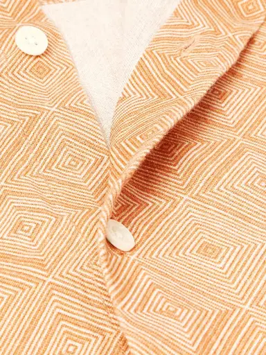 Frescobol Carioca Castro Printed Linen Shirt - Men | Thumbnail 4