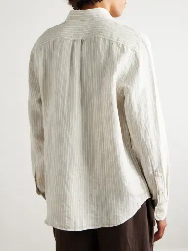 Frescobol Carioca Telles Striped Linen Shirt - Men | Thumbnail 4