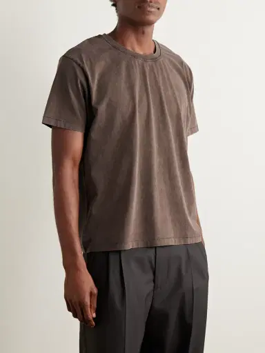 mfpen New Garment-Dyed Brushed Organic Cotton-Jersey T-Shirt - Men | Thumbnail 3 mfpen New Garment-Dyed Brushed Organic Cotton-Jersey T-Shirt - Men | Thumbnail 3