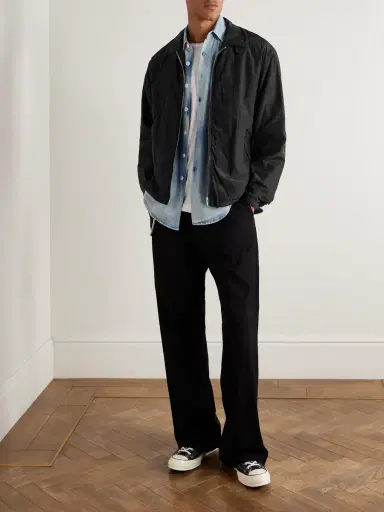 A.PRESSE Silk and Cotton-Blend Taffeta Jacket - Men | Thumbnail 2 A.PRESSE Silk and Cotton-Blend Taffeta Jacket - Men | Thumbnail 2