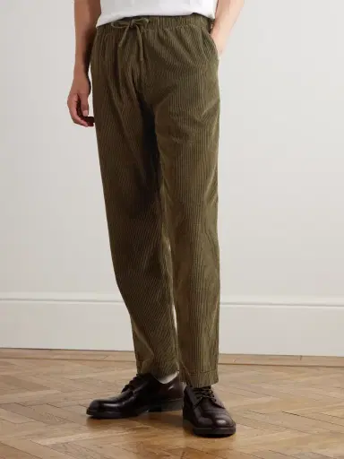 Hartford Joggy Straight-Leg Cotton-Corduroy Drawstring Trousers - Men | Thumbnail 3 Hartford Joggy Straight-Leg Cotton-Corduroy Drawstring Trousers - Men | Thumbnail 3
