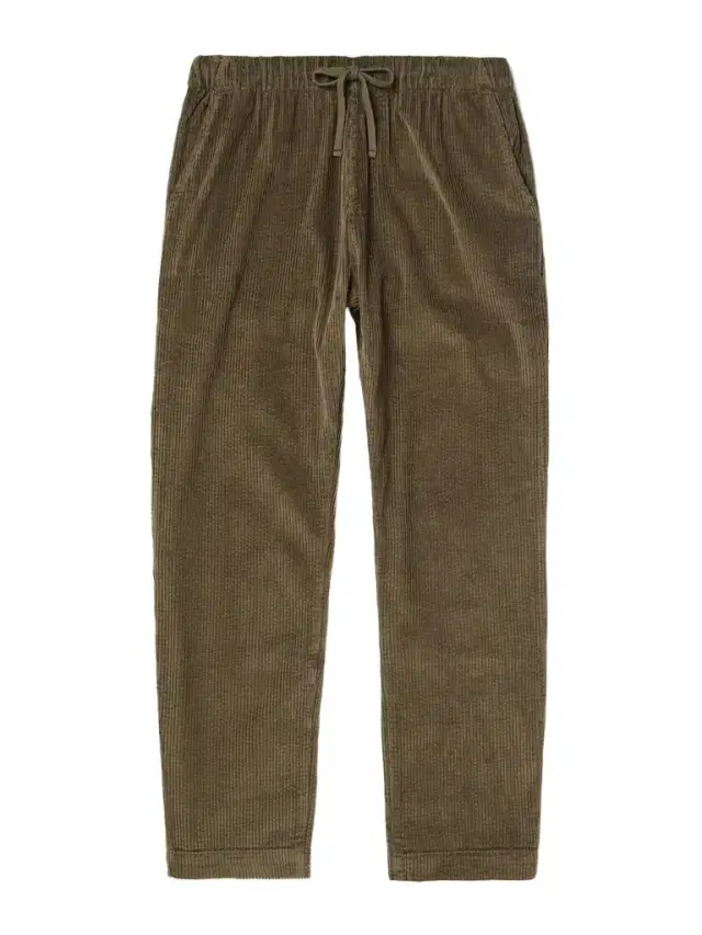 Hartford Joggy Straight-Leg Cotton-Corduroy Drawstring Trousers - Men