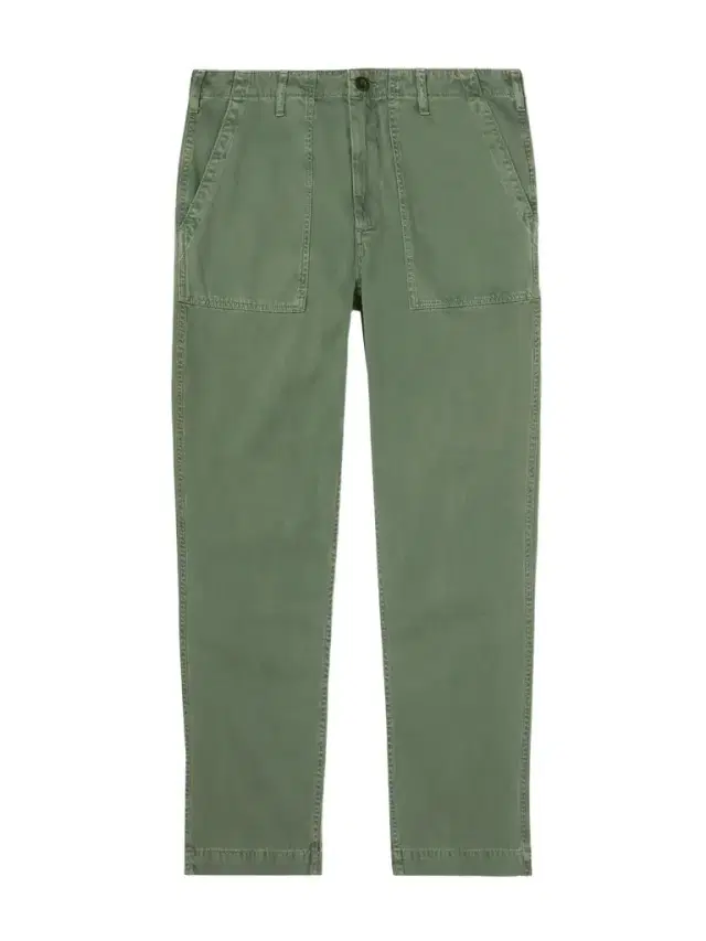 Fatigue Straight-Leg Garment-Dyed Herringbone Cotton-Gabardine Trousers - Men