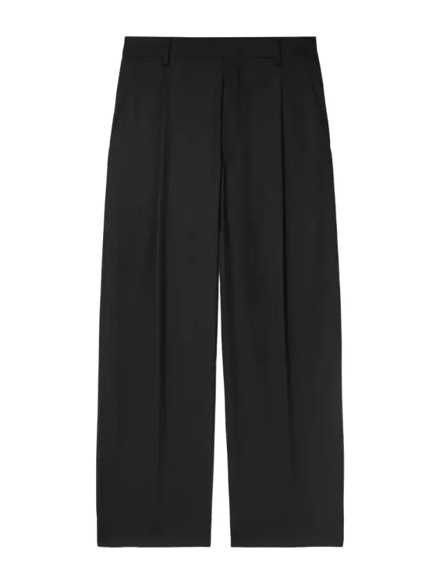Kay 1088 Straight-Leg Pleated Recycled Woven Trousers - Men