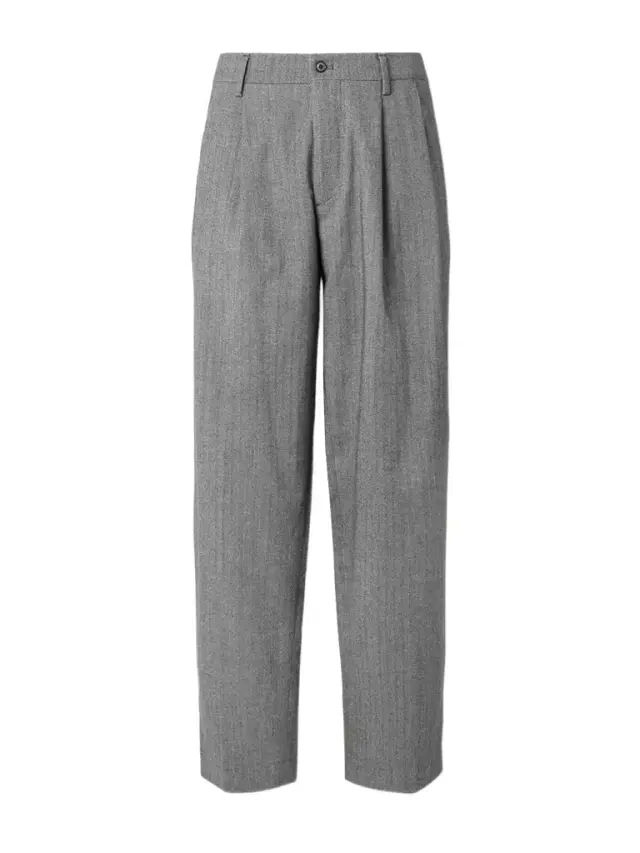 NN07 Justin 10001 Straight-Leg Herringbone Wool and Cotton-Blend Suit Trousers - Men