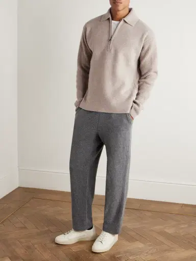 Sease Virgin Wool and Cashmere-Blend Half-Zip Sweater - Men | Thumbnail 2