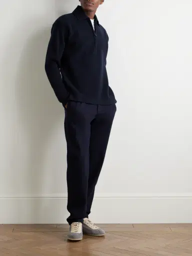 Sease Virgin Wool and Cashmere-Blend Half-Zip Sweater - Men | Thumbnail 2
