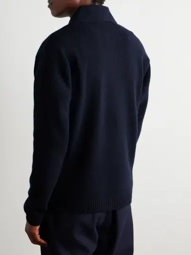 Sease Virgin Wool and Cashmere-Blend Half-Zip Sweater - Men | Thumbnail 3