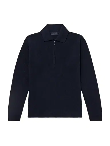 Sease Virgin Wool and Cashmere-Blend Half-Zip Sweater - Men | Thumbnail 1