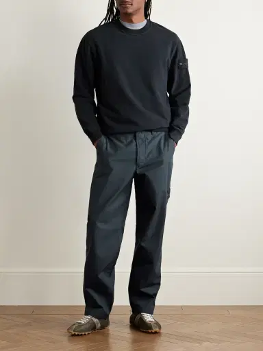 Stone Island STONE ISLAND GHOST Straight-Leg Logo-Appliquéd Organic Cotton Chinos - Men | Thumbnail 2 Stone Island STONE ISLAND GHOST Straight-Leg Logo-Appliquéd Organic Cotton Chinos - Men | Thumbnail 2