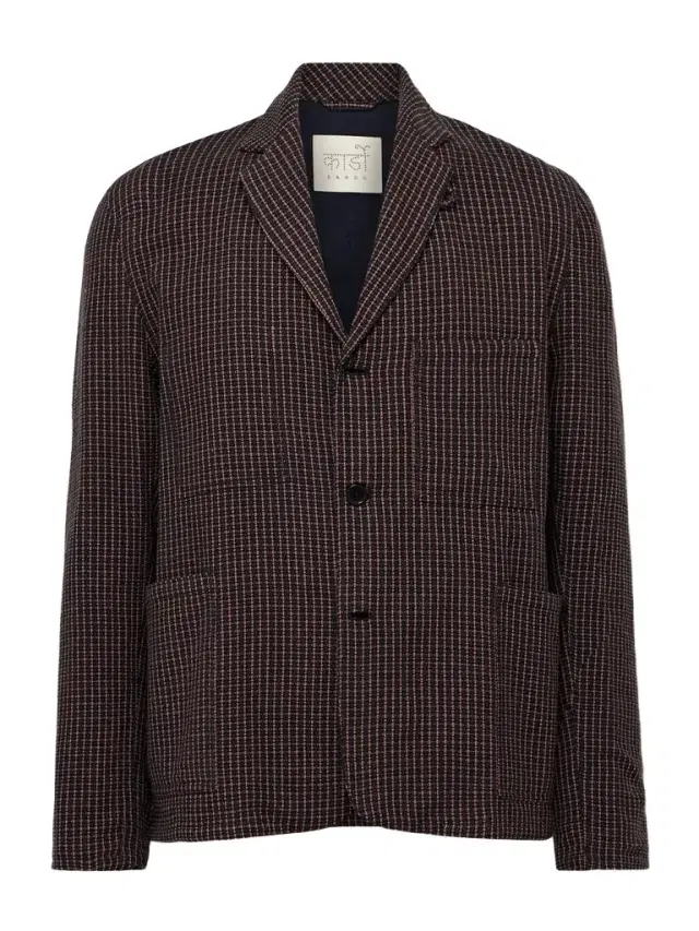 Somesh Checked Cotton Blazer - Men