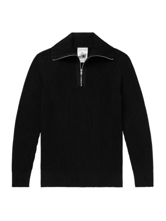 Fender Ribbed Virgin Wool Half-Zip weater - Men