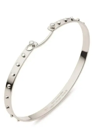 NOUVEL HERITAGE Brunch In NY Mood Bangle Bracelet - White Gold | Thumbnail 1