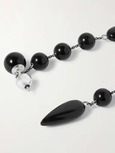 Sophie Buhai Small Phoenician Silver And Onyx Earrings | Thumbnail 3 Sophie Buhai Small Phoenician Silver And Onyx Earrings | Thumbnail 3