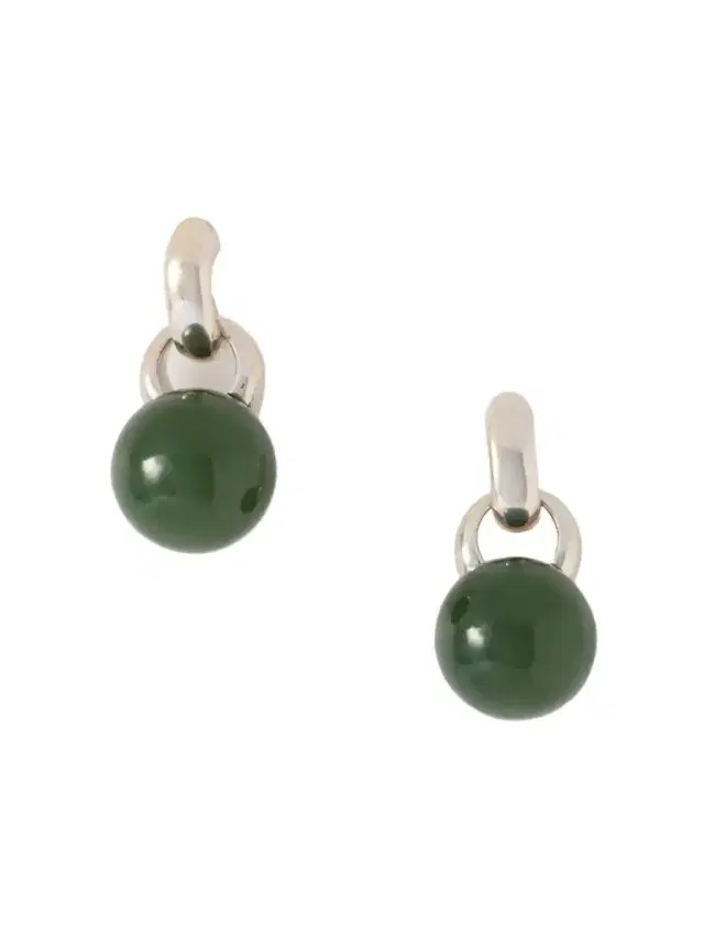 Everyday Silver And Jade Earrings