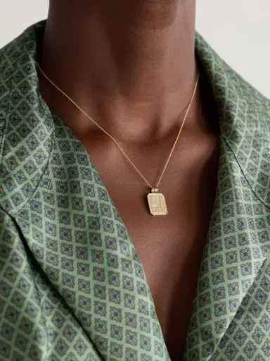 STONE AND STRAND Letter 14-karat Gold Diamond Necklace | Thumbnail 2 STONE AND STRAND Letter 14-karat Gold Diamond Necklace | Thumbnail 2