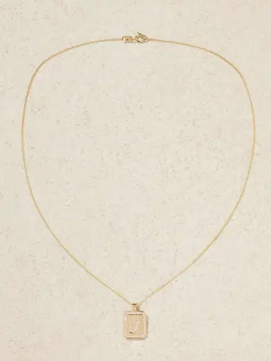 STONE AND STRAND Letter 14-karat Gold Diamond Necklace | Thumbnail 5 STONE AND STRAND Letter 14-karat Gold Diamond Necklace | Thumbnail 5