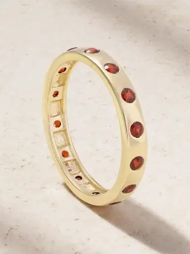 STONE AND STRAND Fauvist Form 10-karat Gold Garnet Ring | Thumbnail 1 STONE AND STRAND Fauvist Form 10-karat Gold Garnet Ring | Thumbnail 1